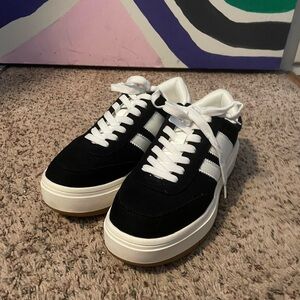 Black & White Platform Sneakers